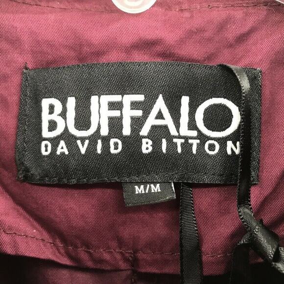 Buffalo David Bitton Light Military Jacket Red M - Picture 3 of 6